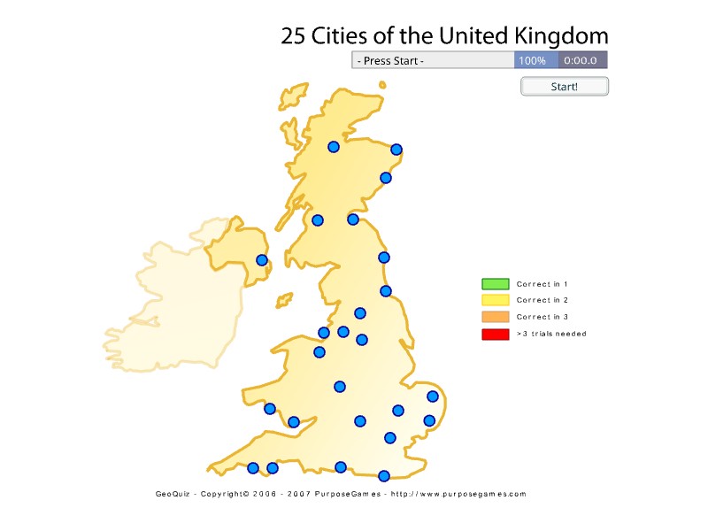 25 Cities of the United Kingdom